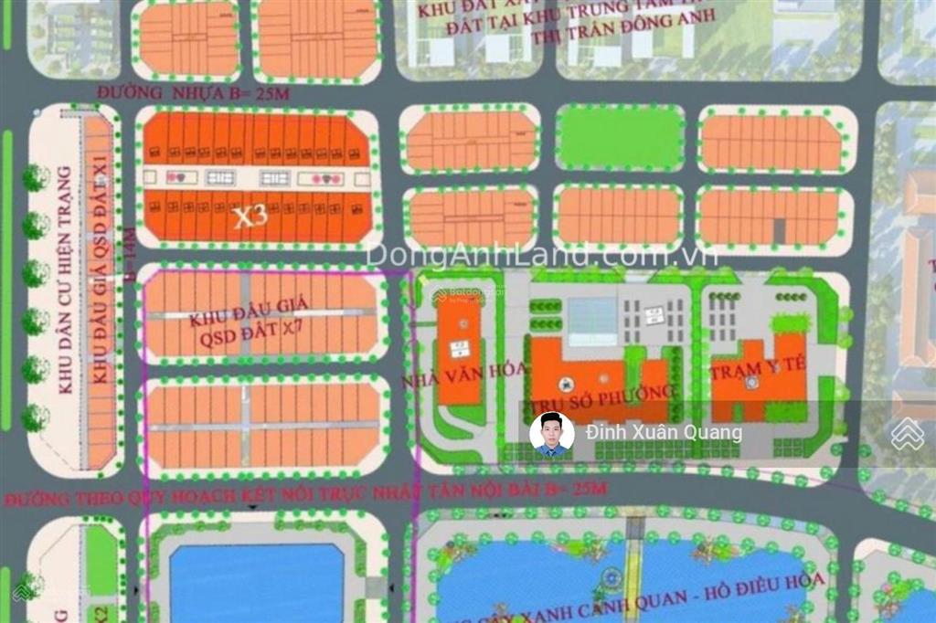 Đất đấu giá x7 uy nỗ đông anh  khu 3ha vườn đào kinh doanh
