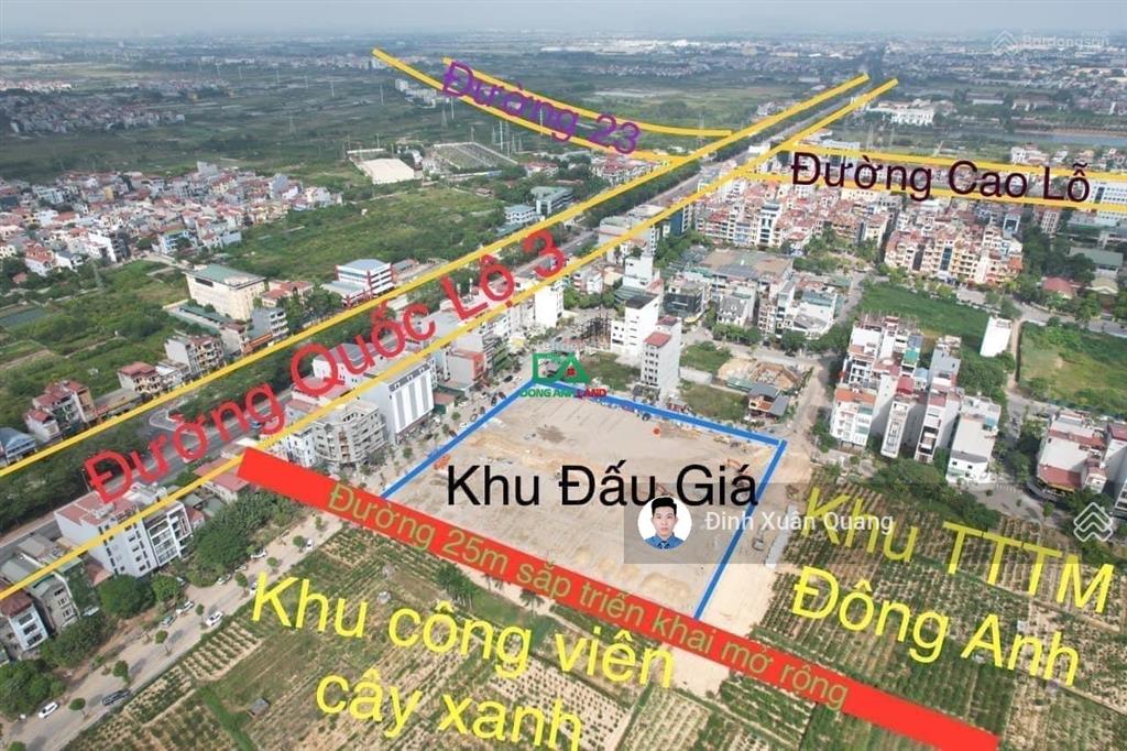 Đất đấu giá x7 uy nỗ đông anh  khu 3ha vườn đào kinh doanh