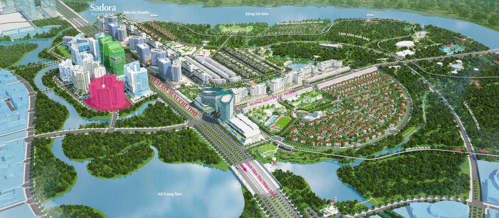 Cực hiếm  sadora đại quang minh duplex 4pn  216m2. view landmark81 chỉ với 80tr/1 tháng