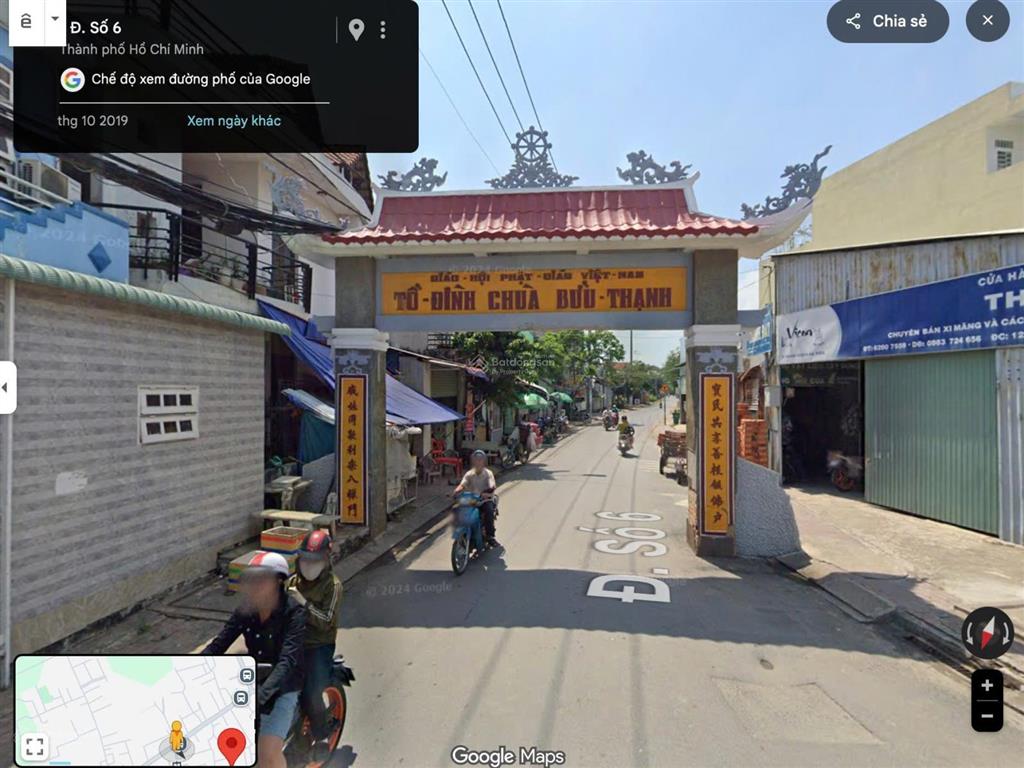 Bán đất đường số 6, long tường, q9, 100m2 thổ cư, khu dc hiện hữu