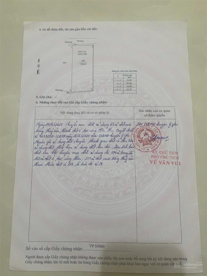 Bán đất tại xã yên lộc, ý yên, nam định, 790 triệu, 196 m2