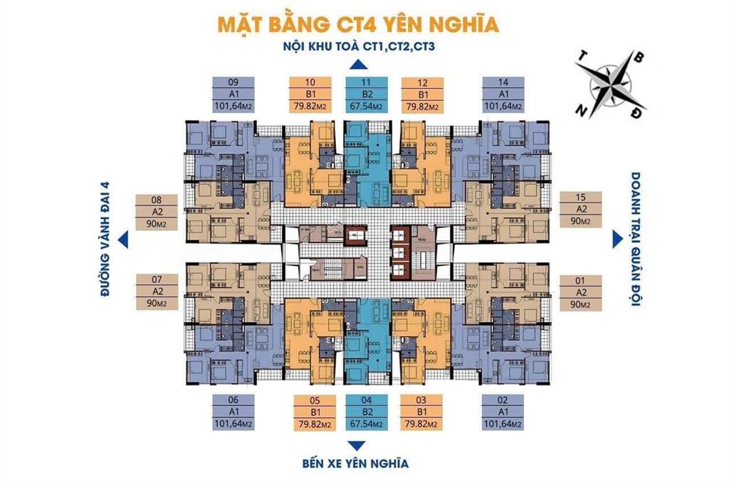 Chính chủ bán căn 90m2 3pn tầng 12 ct4 yên nghĩa giá tốt nhất thị trường