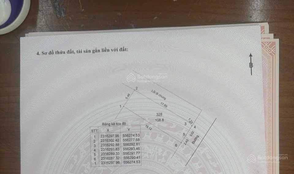 Cắt lỗ cực sâu giá mảnh góc 108,8m ,full thổ cư, mt 5m,đường thông,oto tránh.0394 632 ***