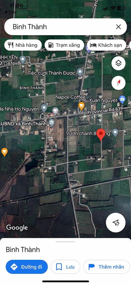 Bán đất giá tốt tại đt 839, bình thành, đức huệ, long an, 1,65 tỷ, 2100m2