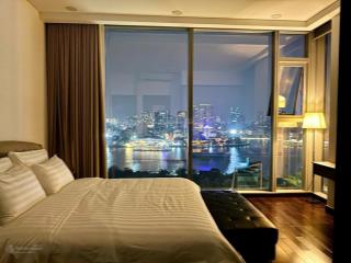 Empire city cho thuê căn hộ 3 phòng ngủ view trực diện pháo hoa, full nội thất. 92 triệu/tháng