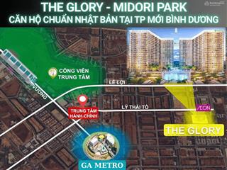 Ưu đãi 10% trực tiếp cho căn hộ 3pn (93m²) tại midori the glory