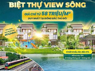 Bán biệt thự song lập centa riverside  vsip bắc ninh chỉ 13 tỷ  sở hữu ngay  giá f0 cđt