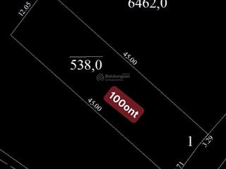 Cơ hội vàng sở hữu lô đất 538m mặt đường 7m  mặt tiền 12m, pháp lý chuẩn, giá tốt!