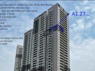 Bán căn hộ chung cư opal boulevard 107m2 3pn 2vs giá có 4,7 tỷ dòng tiền ổn định