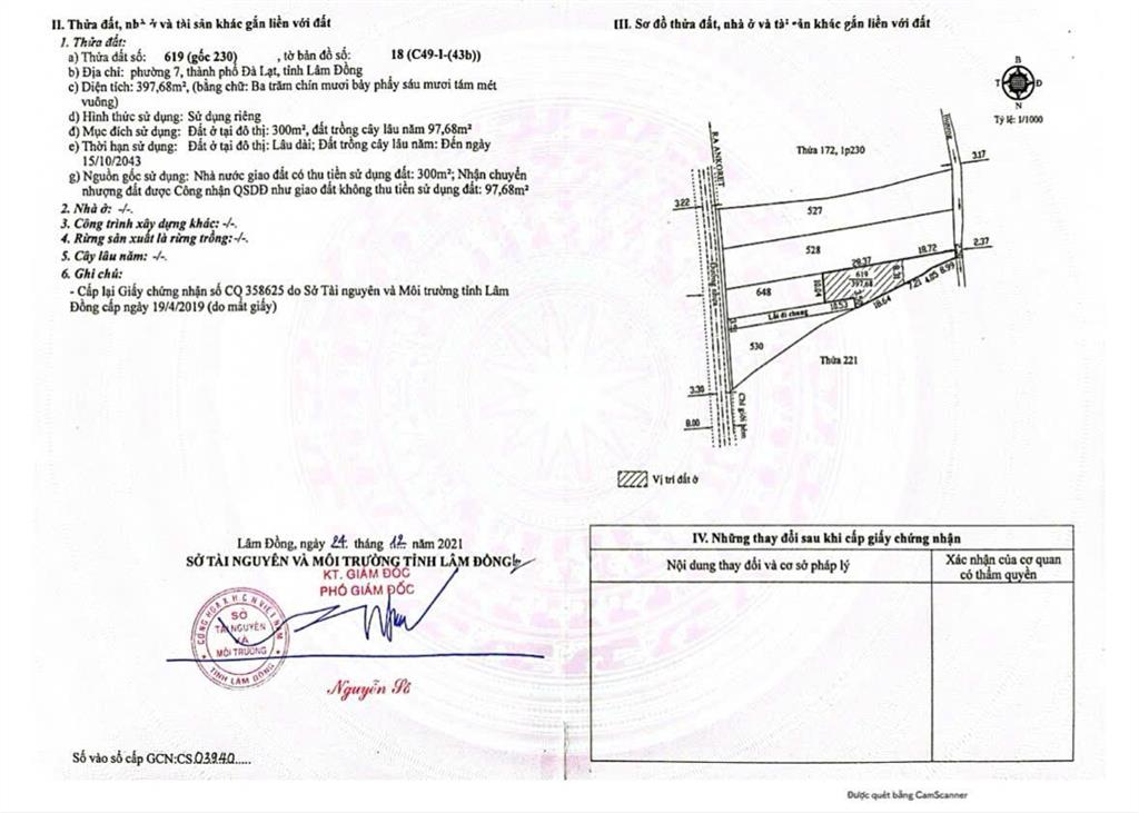 Bán đất măng lin gần sát mây lang thang và resort của người nổi tiếng