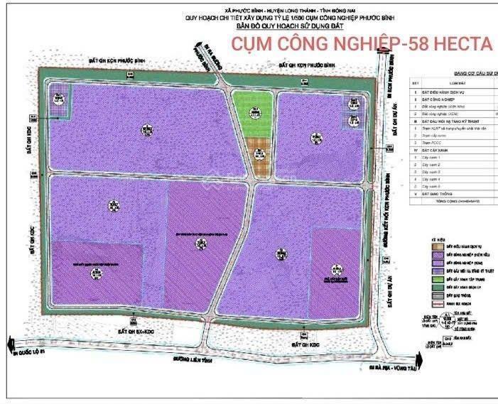 M&a cụm công nghiệp phước bình, long thành, đồng nai