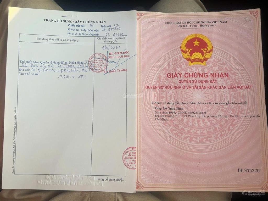 Hàng chính chủ giá đầu tư!2 lô đất đối diện mặt tiền tỉnh lộ 5 gần cao tốc