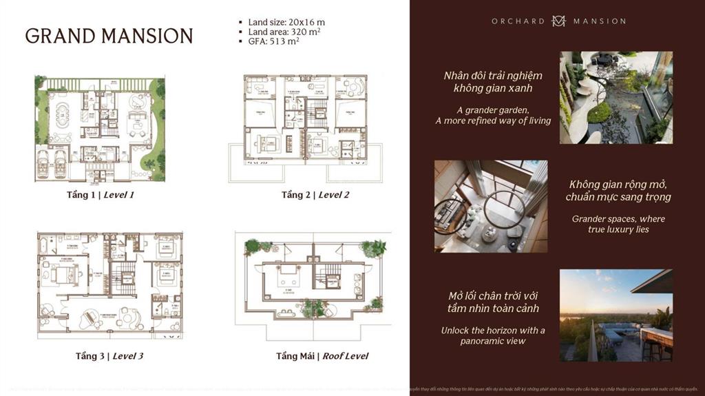 Độc bản thanh toán 10% nhận ngay 94 căn orchard mansion biệt thự vườn dinh thự đồi chỉ từ 108tr/m2