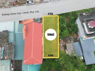 Bán gấp 144m2 mặt đường nhựa trục chính kinh doanh xã phút cát, gần ga metro, gần khu cnc hòa lạc