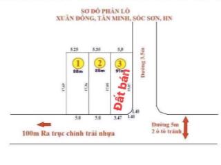 Hơn 2 tỷ sở hữu ngay lô đất đường chục của làng rộng 5  6m dt 91 m2 full tc lô góc hai mặt tiền