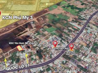 Bán gấp 112m2 thổ cư, giáp kcn phú mỹ 3, phú mỹ,bà rịa vũng tàu