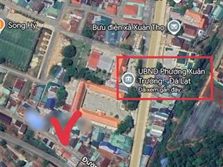 Đất mặt tiền đường đề bô trung tâm p. xuân trường đà lạt, 3 tỷ, 115m2, ngang 6,2m, đất bằng phẳng