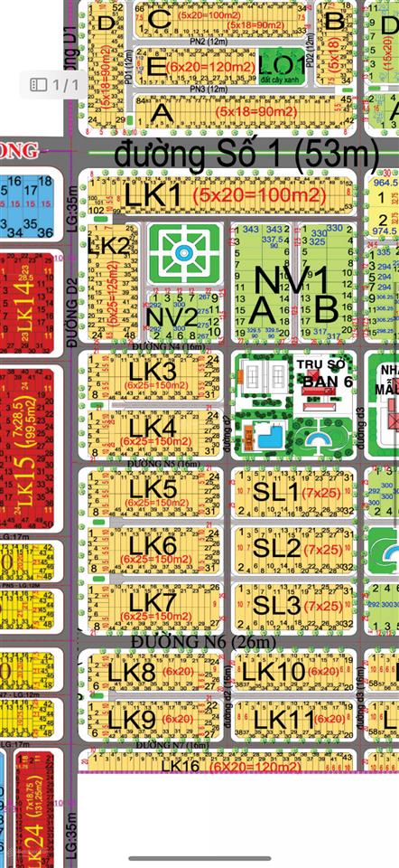 Chính chủ gửi bán lô lk 175m2 dự án hudxdhn sổ sẵn giá chỉ hơn 13tr/m2