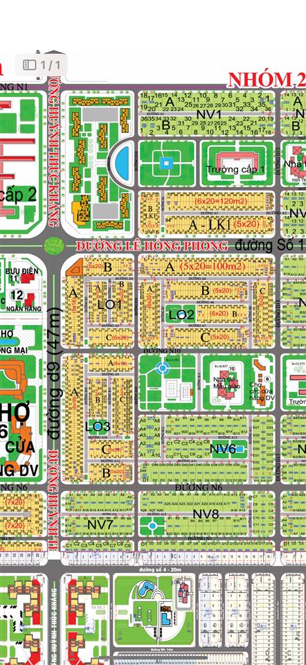 Cần bán lô đất mặt tiền lê hồng phong (lộ giới 53m) thuộc dự án hud nhơn trạch, đồng nai