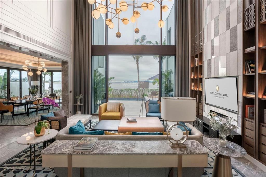 Biệt thự đảo intercontinental 5* trực diện biển hạ long, đất vĩnh viễn, bãi tắm riêng, cho thuê tốt