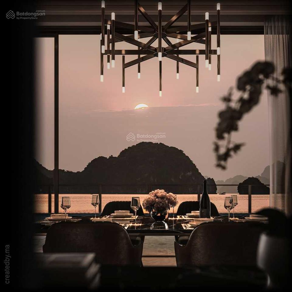 Biệt thự đảo intercontinental 5* trực diện biển hạ long, đất vĩnh viễn, bãi tắm riêng, cho thuê tốt