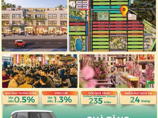 Với 585 triệu sở hữu shophouse 75m2 vinhomes green city + xe vf3 full pin