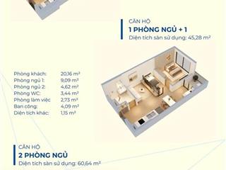 BÁN CĂN HỘ 2 PHÒNG NGỦ + 1 CHUNG CƯ NEXUS VIỆT TRÌ. LH 0865566675