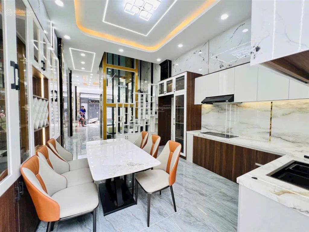 Siêu phẩm xây mới có thang máy 4x16m.đúc 4 tấm hẻm 7m thông lê văn khương.phường hiệp thành.q12