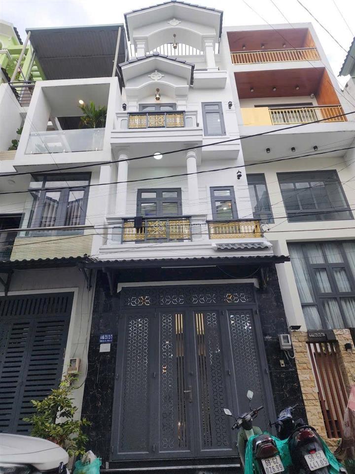 Bán nhà phố xây mới 5 tầng có thang máy( 4x 21m)hẻm 7m thông đường lê thị riêng, phường thới an.q12