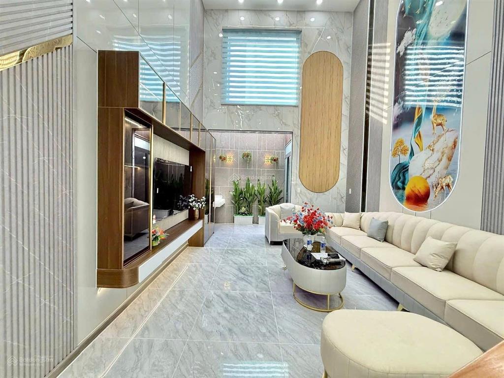 Bán nhà phố khu phân lô đồng bộ đường nhựa 12m.(4x15m) 4 tầng đường thới an 16,phường thới an.q12