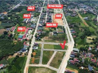 Đất đấu giá nằm giữa trung tâm huyện, ngay sát trường mầm non, cấp 1.2.3, bệnh viện