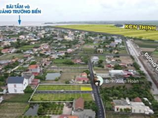 Chính chủ bán lô góc 2 mặt tiền, gần kcn thịnh lâm, ra bãi tắm cũ chỉ 3p, sẵn sổ, giá cực kì tốt
