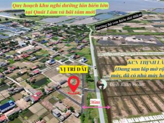 Quỹ hàng 102 đẹp nhất quất lâm, đối diện kcn thịnh lâm, 3p ra khu nghỉ dưỡng. giá rẻ nhỉnh 1tỷ/lô