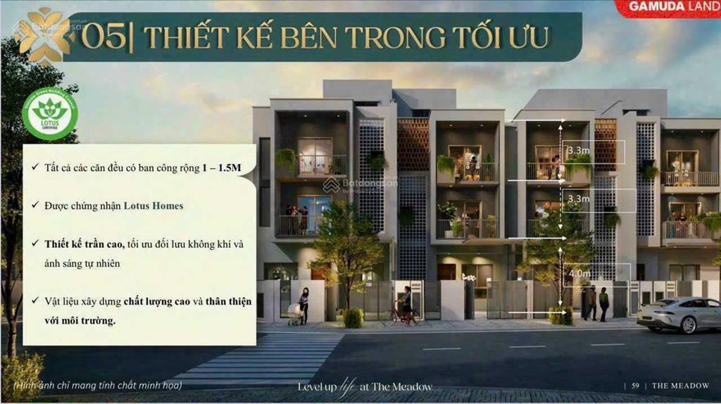 Bán căn góc the meadow bình chánh ngang 5m x 21m ngay khu tiện ích