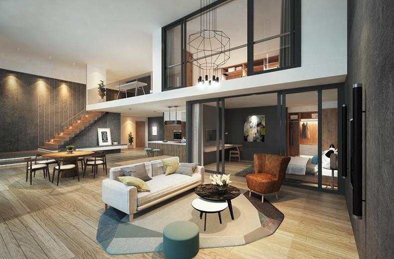 Chính chủ bán căn hộ duplex, 92m² (2pn.2vs) ở pentstudio tây hồ. view cầu nhật tân & ciputra