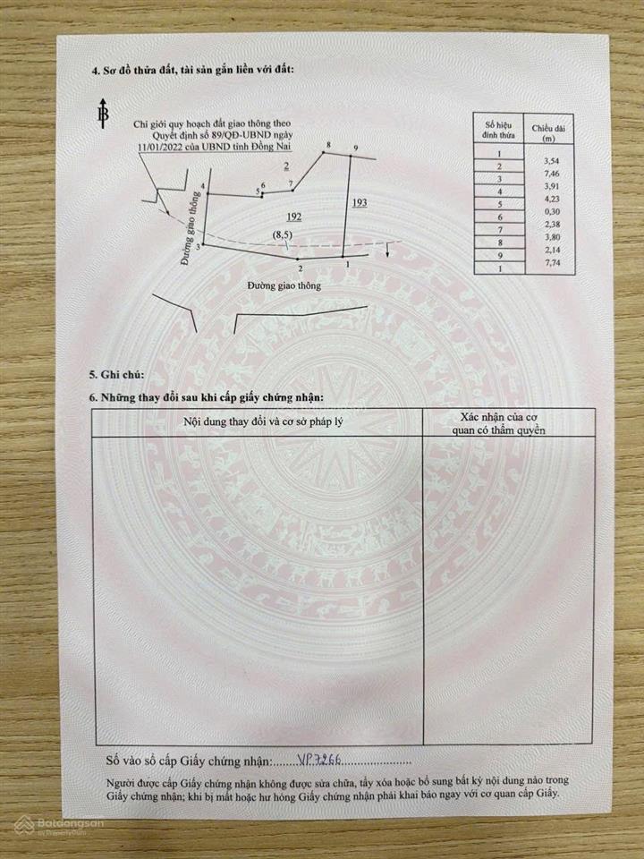 Bán đât sổ riêng thổ cư 60m2 , đường nhựa xe hơi tới đất , gần aeon mall biên hoà , đang xây dựng