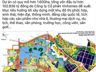 Đất đấu giá kđt nam vĩnh yên 100m2 giáp vingroup, đối diện khách sạn dic 5 sao.