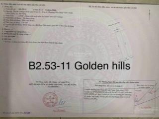 Cần bán đất đẹp khu đô thị golden hill  giá tốt nhất thị trường
