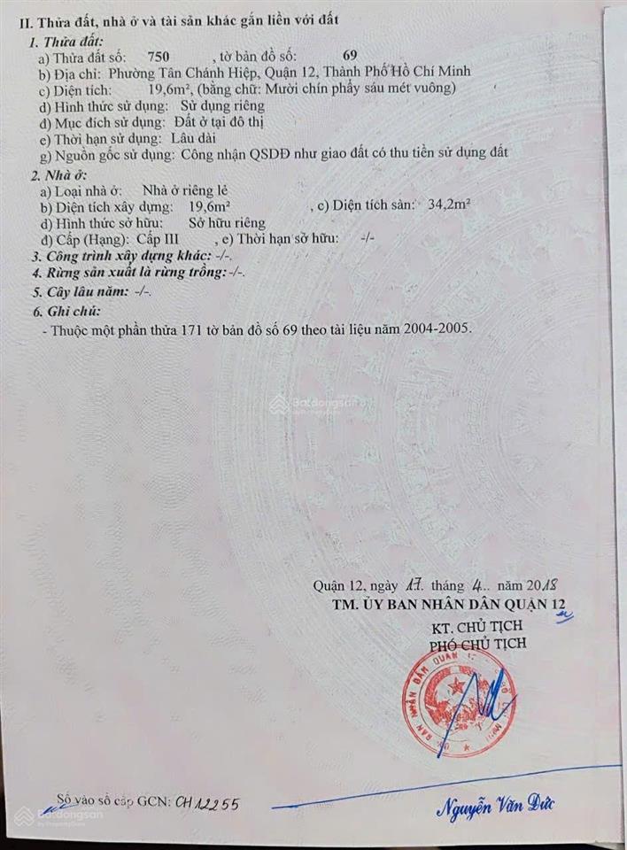 Tôi chính chủ bán nhà gần bệnh viện q12 giá chỉ 600tr sổ hồng đầy đủ