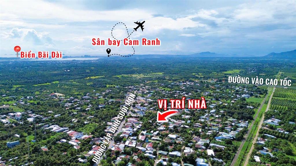 Bán nhà cấp 4 xinh xắn thôn trung hiệp 2, cam lâm, sổ riêng, giá ưu đãi