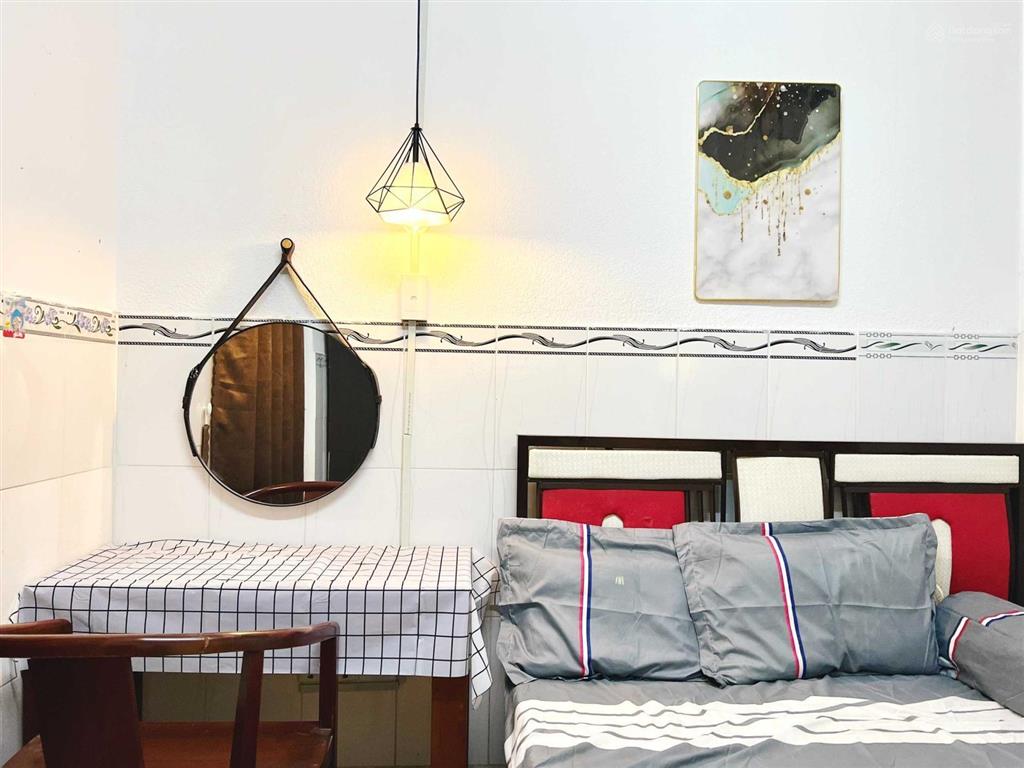 Phòng studio cv làng hoa  full nội thất mới keng  gần 549 lê văn thọ