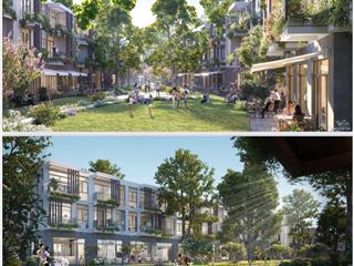 Bán townhouse 130m2, 2 mặt tiền,, bank hỗ trợ 70% 24th không lãi suất