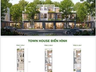 Bán townhouse 2 mặt tiền, giá siêu tốt, 1 trệt 3 lầu, bank hỗ trợ 70%