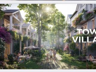 Bán townvilla mùa xuân 2 mặt tiền, giá siêu tốt, gần hồ thiên nga eco retreat
