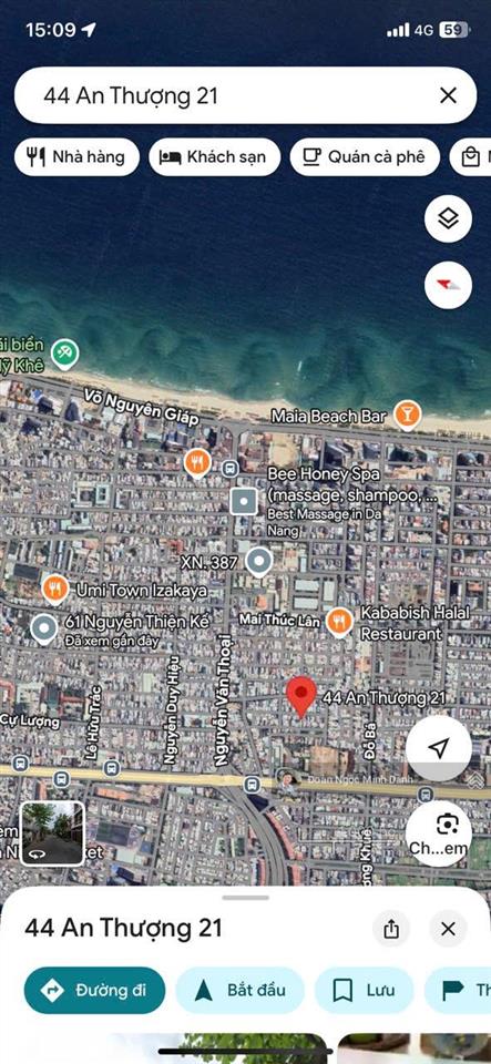 Lô đất mặt tiền phố tây an thượng biển mỹ khê 80m2 đường 5m5 giá rẻ nhỉnh 11 tỷ