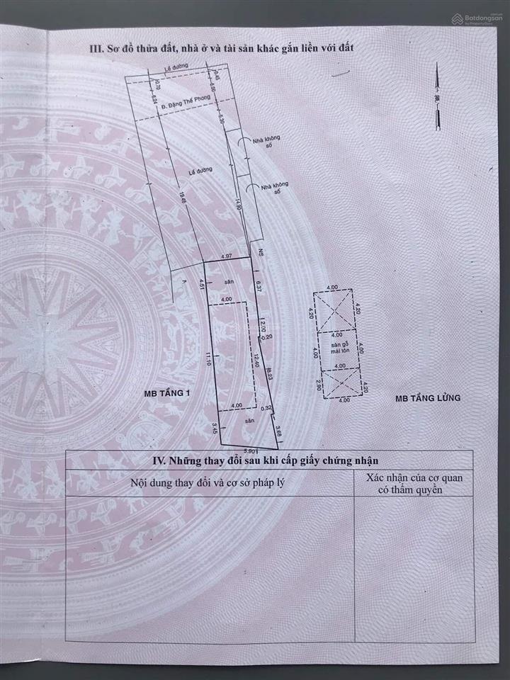 Bán nhà mặt phố đặng thế phong ngay âu cơ bàu cát, 12 tỷ, 103m2 ngang 5m, tân sơn nhì, tân phú, hcm