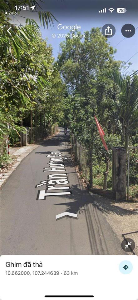 Bán đất tại trần hưng đạo, ngãi giao, châu đức, bà rịa vũng tàu, giá tốt, 2422.5 m2