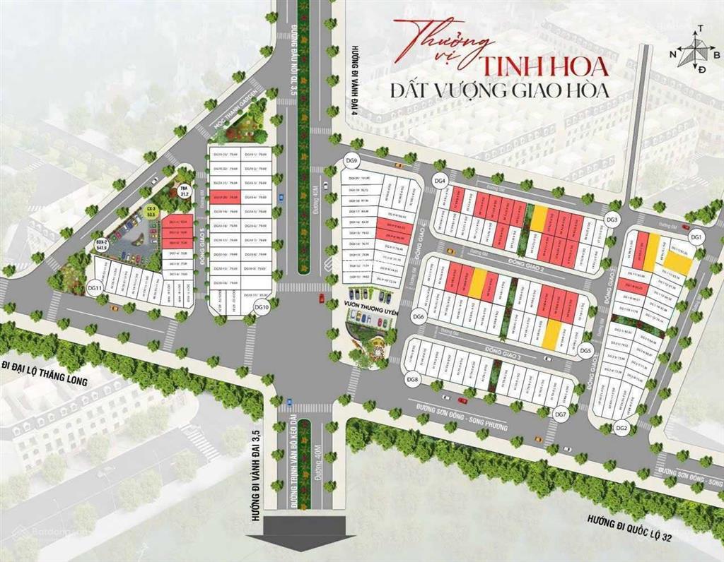 Bán liền kề sơn đồng central, dt 80m2 giá đầu tư chỉ 12.1 tỷ