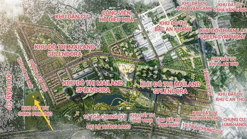 Cắt lỗ! bán quỹ đất dịch vụ song phương, hoài đức, dt 42144m2, mt 7m, giá đầu tư