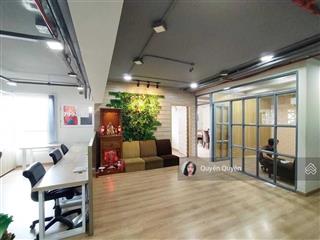 Quận 10 bql charmington cho thuê sàn vp 200m2  82 triệu full option, sẵn phòng họp, bàn làm việc